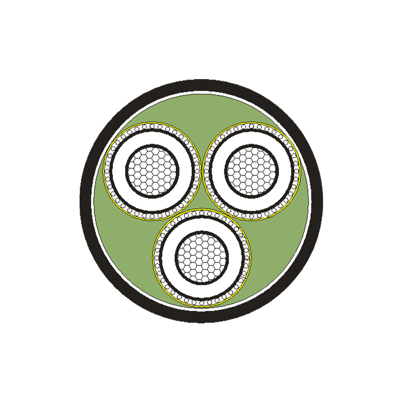کابل برق عایق XLPE برای ولتاژ نامی 3.6/6kV -26/35kV