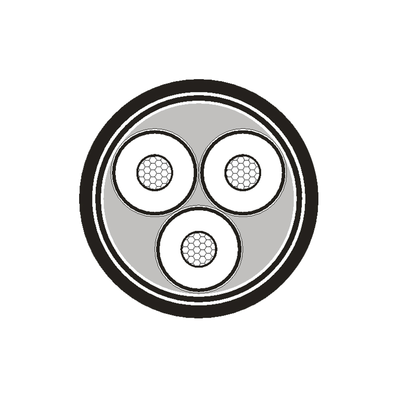 کابل برق عایق XLPE برای ولتاژ نامی 3.6/6kV -26/35kV
