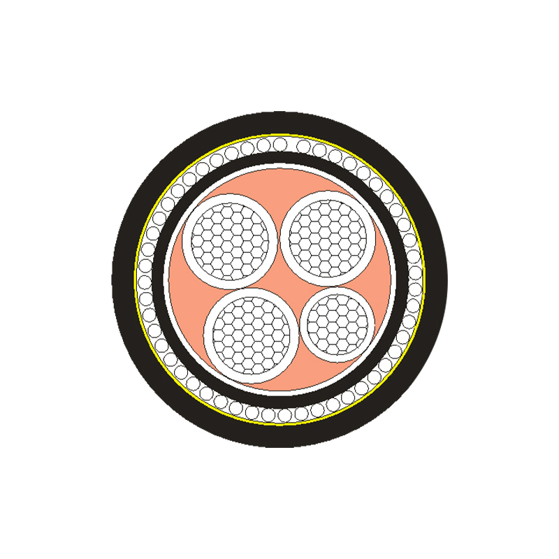 کابل برق عایق XLPE/PVC برای ولتاژ نامی 0.6/1kV