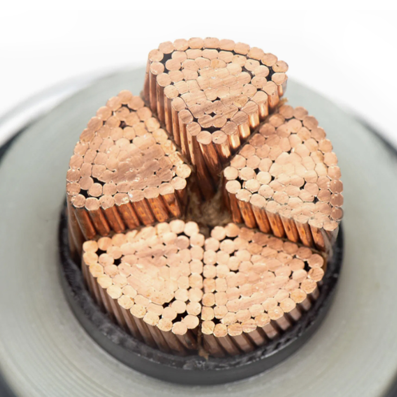 غلاف آلومینیومی موجدار کابل عایق XLPE برای ولتاژ نامی 290/500 کیلو ولت